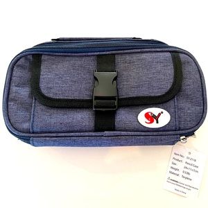 Zippered pouch for organizing pencil, art supplies, makeup